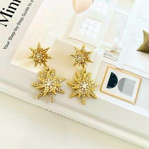 Baublebar Gold Starburst Earrings